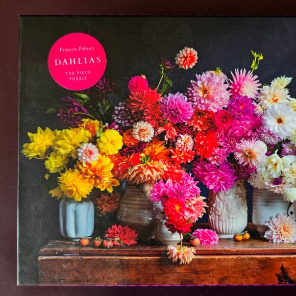 Dahlias, 750 piece puzzle, Artisan Puzzles - Picture 2 of 6